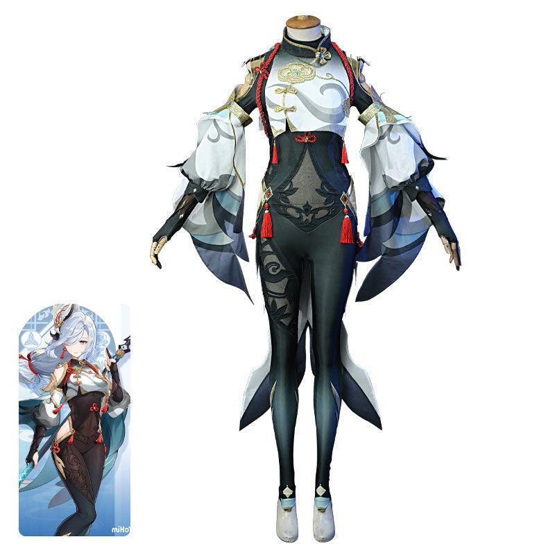 game genshin impact shenhe fullset cosplay costumes 2