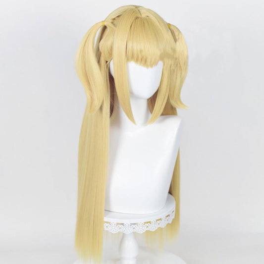 coscrew anime death note amane misa golden long cosplay wig mm63