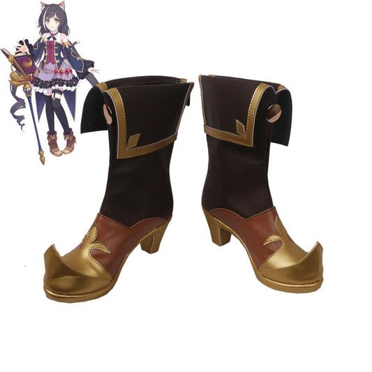 Princess Connect! Re Dive Kelly Princess Golden Anime Game Cosplay Boots Shoes - coscrew