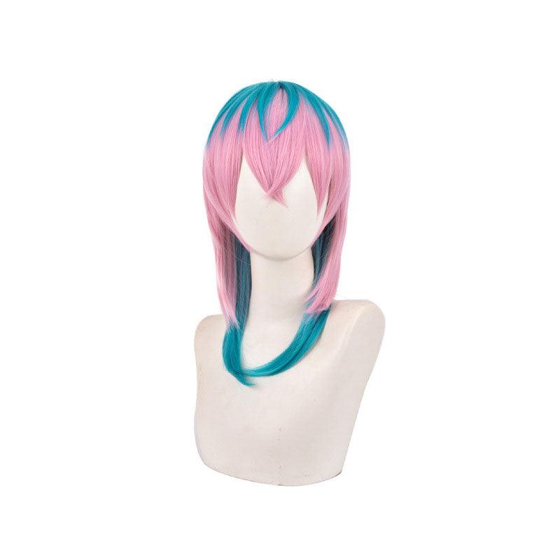 anime tokyo revengers hinata tachibana pink orange short cosplay wigs