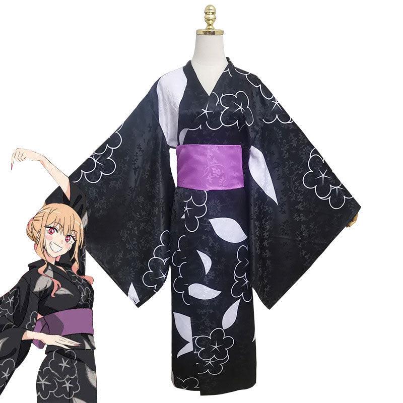 Anime My Dress-Up Darling Marin Kitagawa Kimono Cosplay Costumes 
