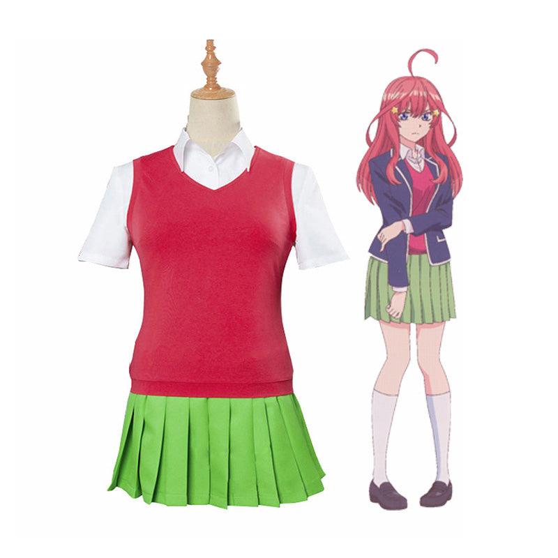 anime the quintessential quintuplets itsuki nakano outfits cosplay costume