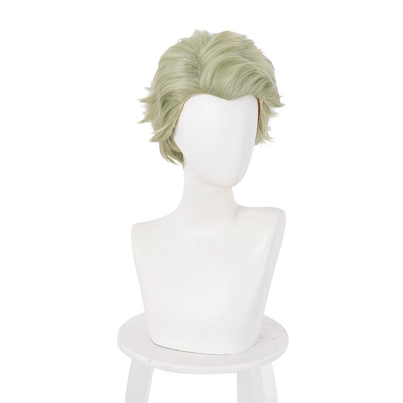 anime jujutsu kaisen kento nanami short mixed green cosplay wigs
