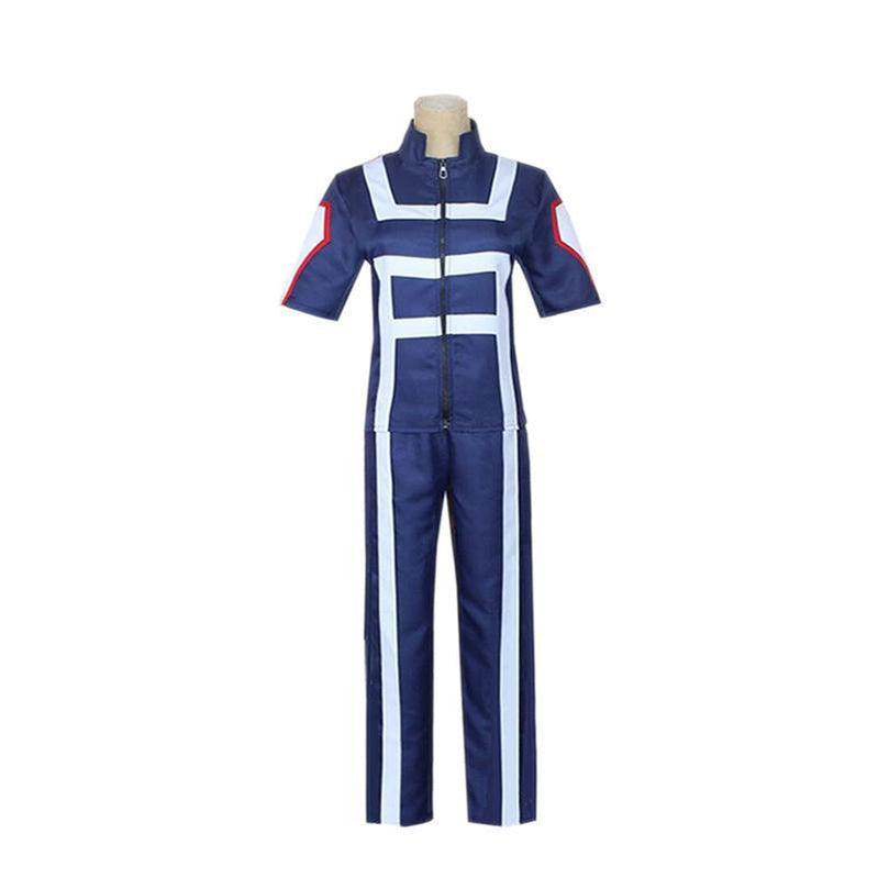 anime my hero academia short sleeve sports uniform cosplay costume