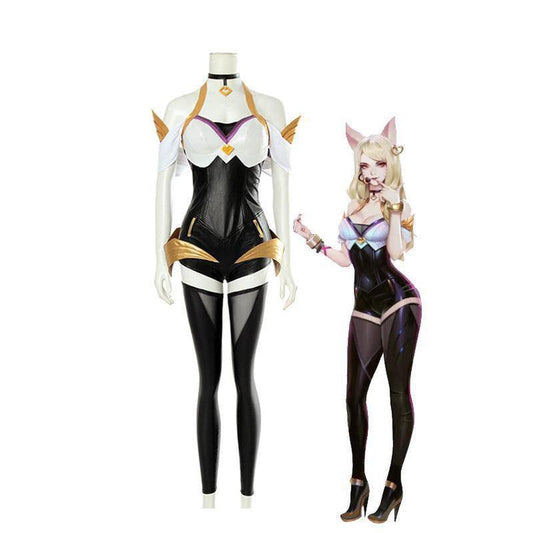 lol kda skin nine tailed fox ahri outfit full sets cosplay costumes
