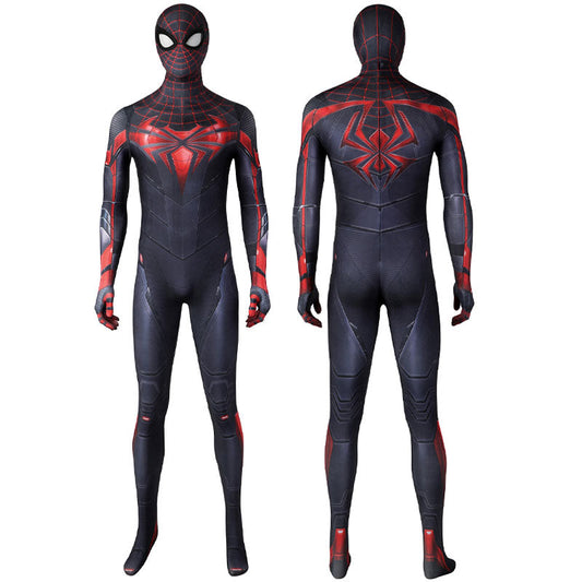 ps5 spider man miles morales advanced tech suit jumpsuit cosplay costumes