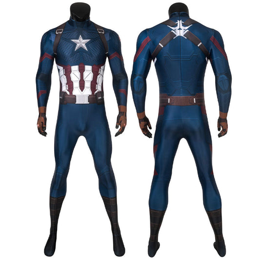 avengers endgame steven rogers captain america jumpsuit cosplay costumes