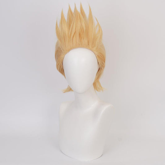 coscrew anime my hero academia lemillion golden short cosplay wig qx12