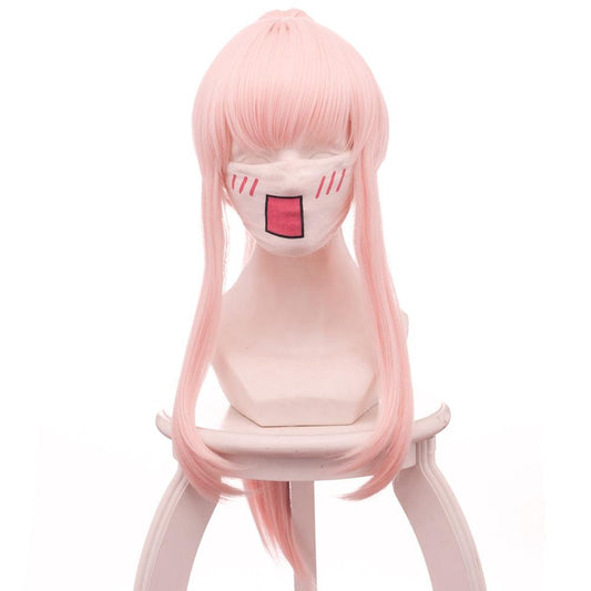 coscrew anime darling in the franxx zero two pink long cosplay wig 461f