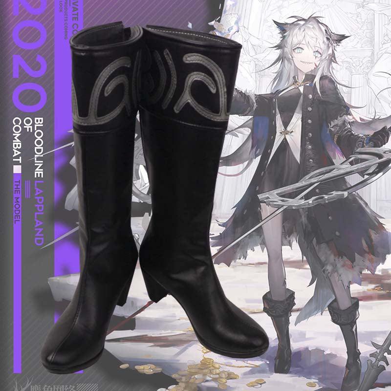 Arknights Lappland Refined Horrormare Game Cosplay Boots Shoes for Carnival Anime Party - coscrew
