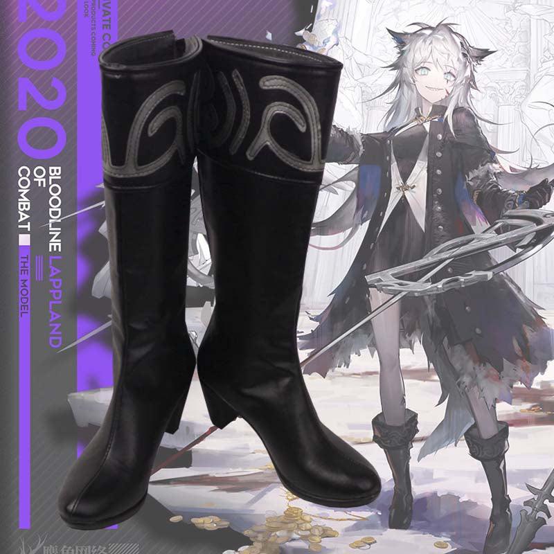 arknights lappland refined horrormare game cosplay boots shoes for carnival anime party