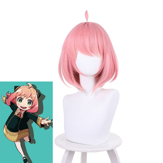 anime spy family anya forger pink cosplay wigs