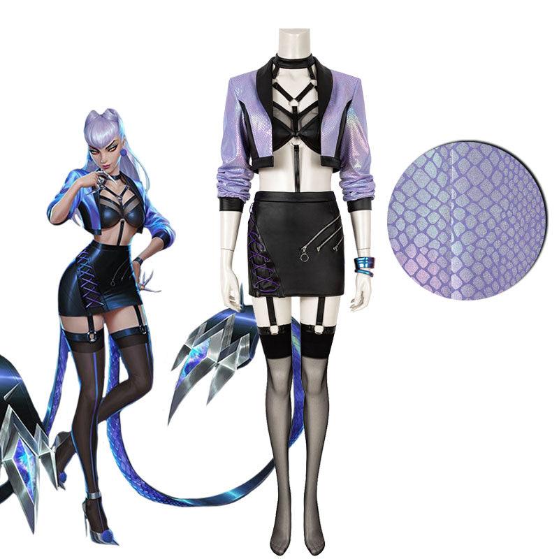 game lol kda all out evelynn fullset cosplay costumes