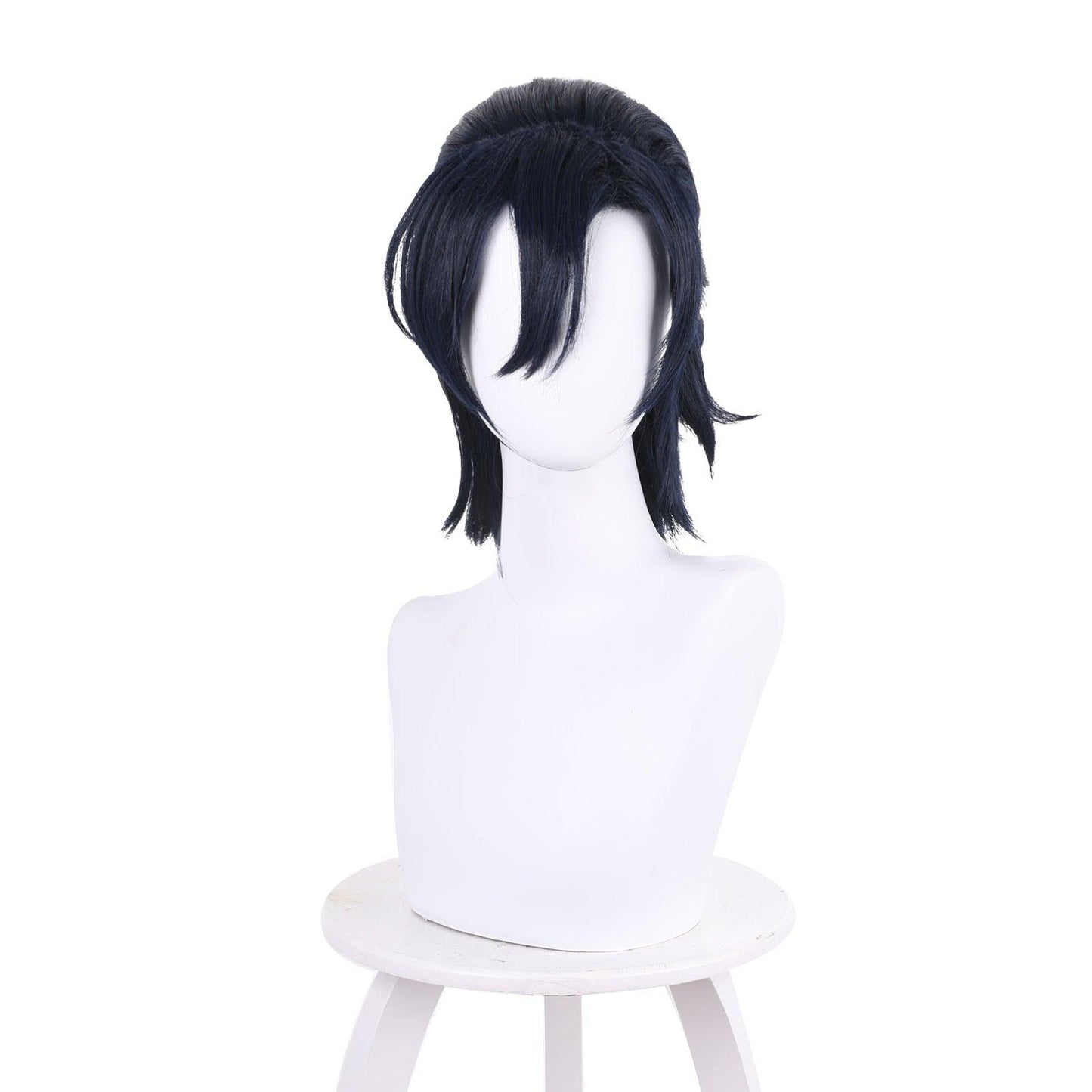 coscrew anime ajiro shinpei navy blue cosplay wig of summer time rendering 537c