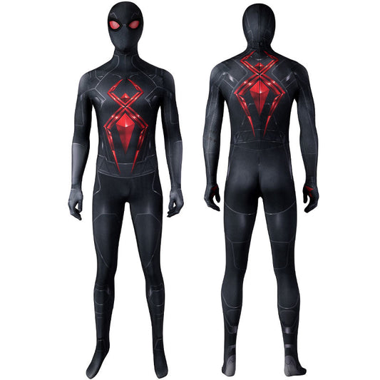 spider man dark suit jumpsuit cosplay costumes
