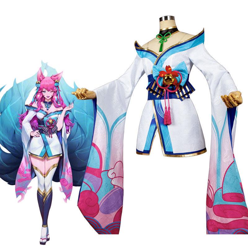 game lol spirit blossom ahri fullset cosplay costumes
