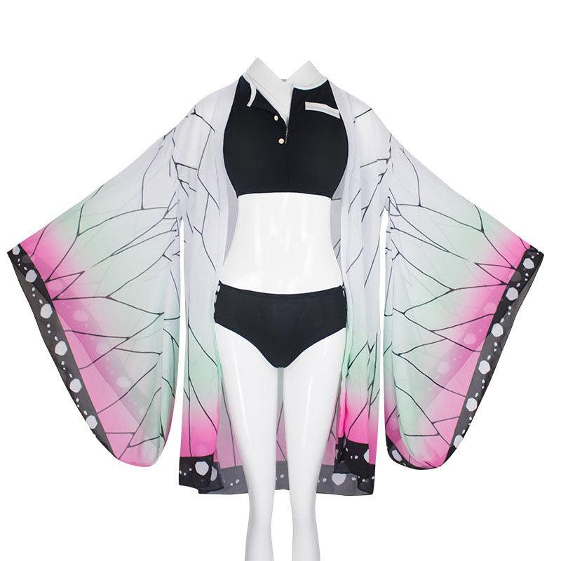 anime demon slayer kimetsu no yaiba kochou shinobu swimsuit cosplay costumes 4