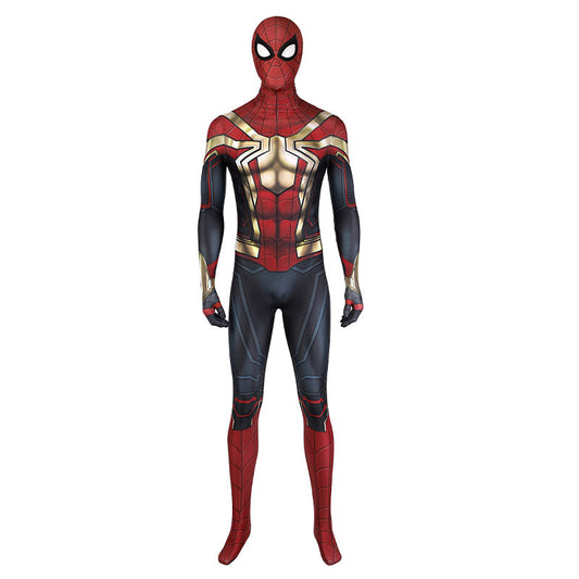 spider man 3 no way home peter parker jumpsuit cosplay costumes with headgear