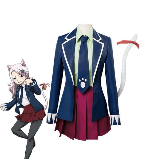 anime fairy tail carla uniforms cosplay costume