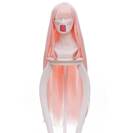 coscrew anime darling in the franxx zero two pink long cosplay wig 461b