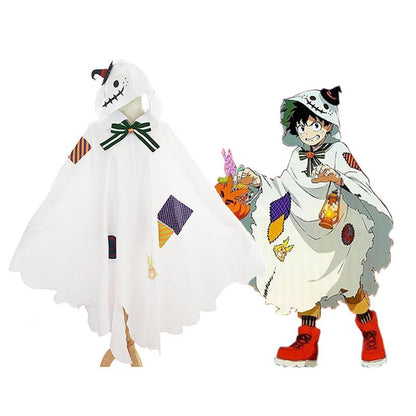 anime my hero academia deku izuku midoriya halloween cosplay cloak