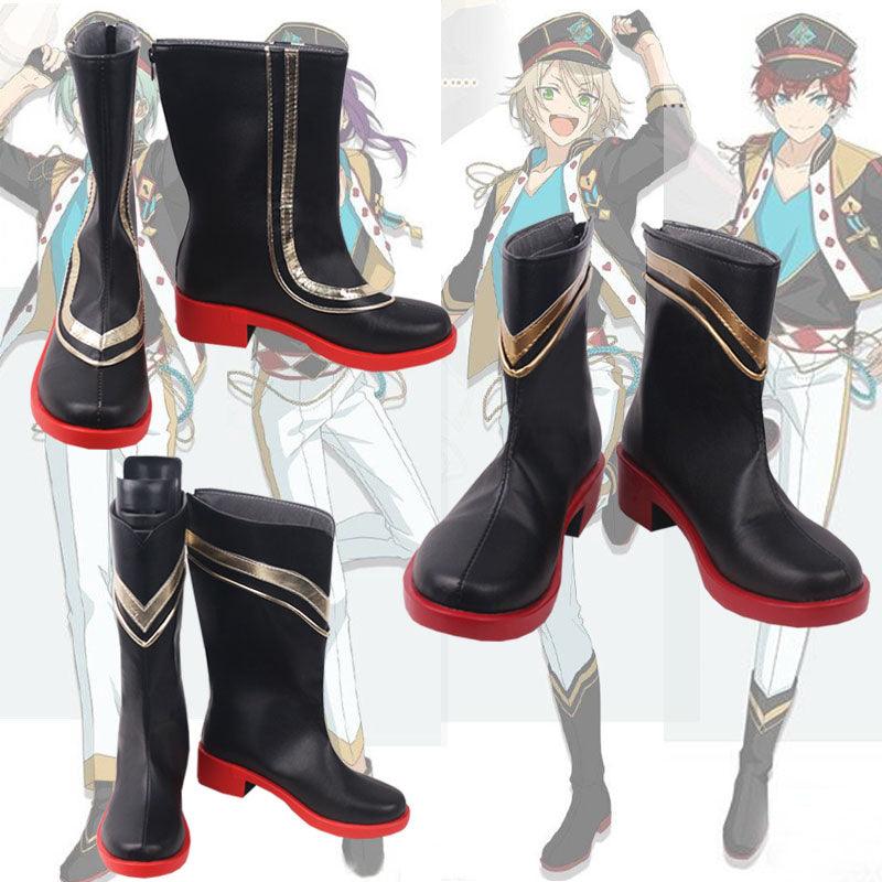 ensemble stars alkaloid amagi hiiro game cosplay boots shoes for anime carnival