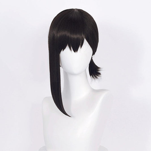 coscrew anime chainsaw man higashiyama kobeni black short cosplay wig 509f