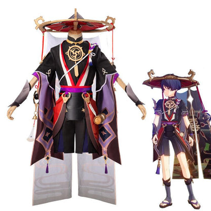 game genshin impact scaramouche fullset cosplay costumes