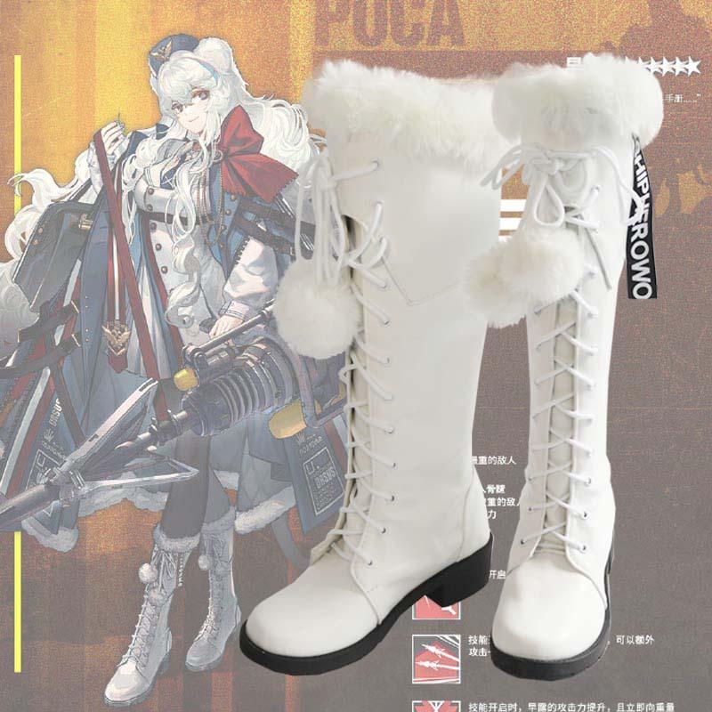 arknights poca game cosplay boots shoes for carnival anime party
