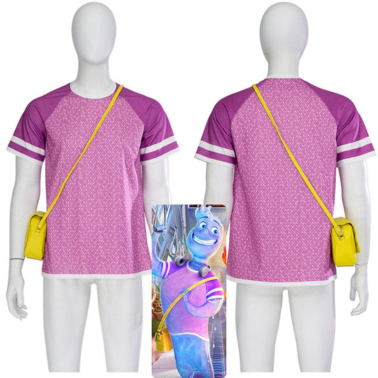 elemental wade shirt cosplay costume with bag props