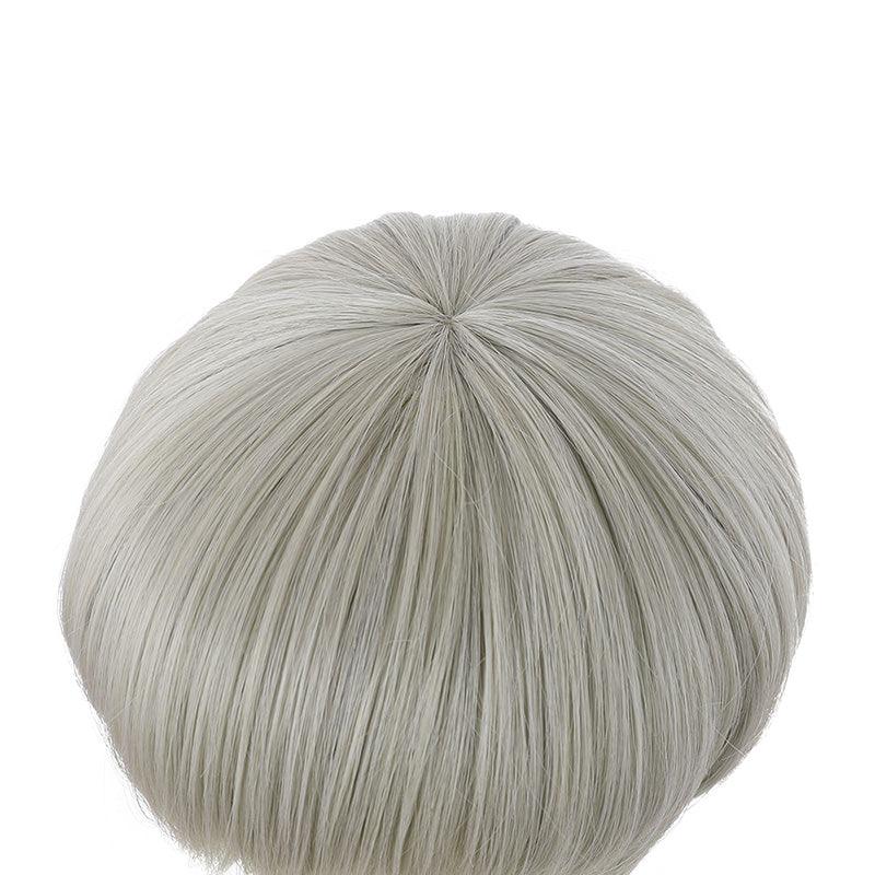 anime jujutsu kaisen toge inumaki short gray cosplay wigs