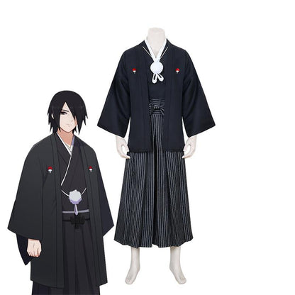 Anime Naruto Shippuden Uchiha Sasuke Wedding Suit Kimono Cosplay Costume