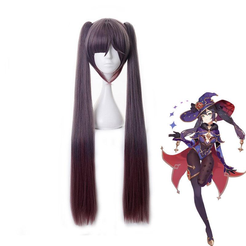 game genshin impact mona megistus cosplay wigs