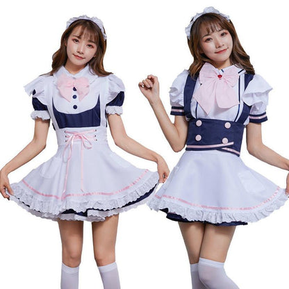 Miku Anime Cosplay Costume French Maid Outfit Dress Sissy Japanese Lolita Fancy Dress