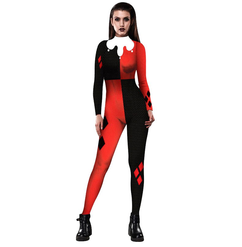 movie birds of prey harley quinn ribbon outfits cosplay costume 1