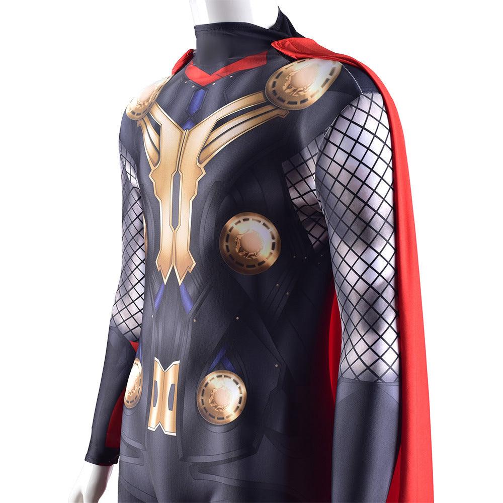 avengers thunder thor jumpsuits cosplay costume kids adult halloween bodysuit