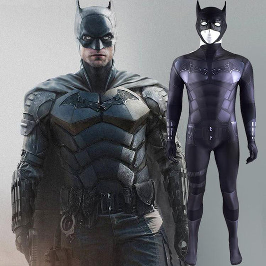 batman bruce wayne jumpsuits cosplay costume kids adult halloween bodysuit