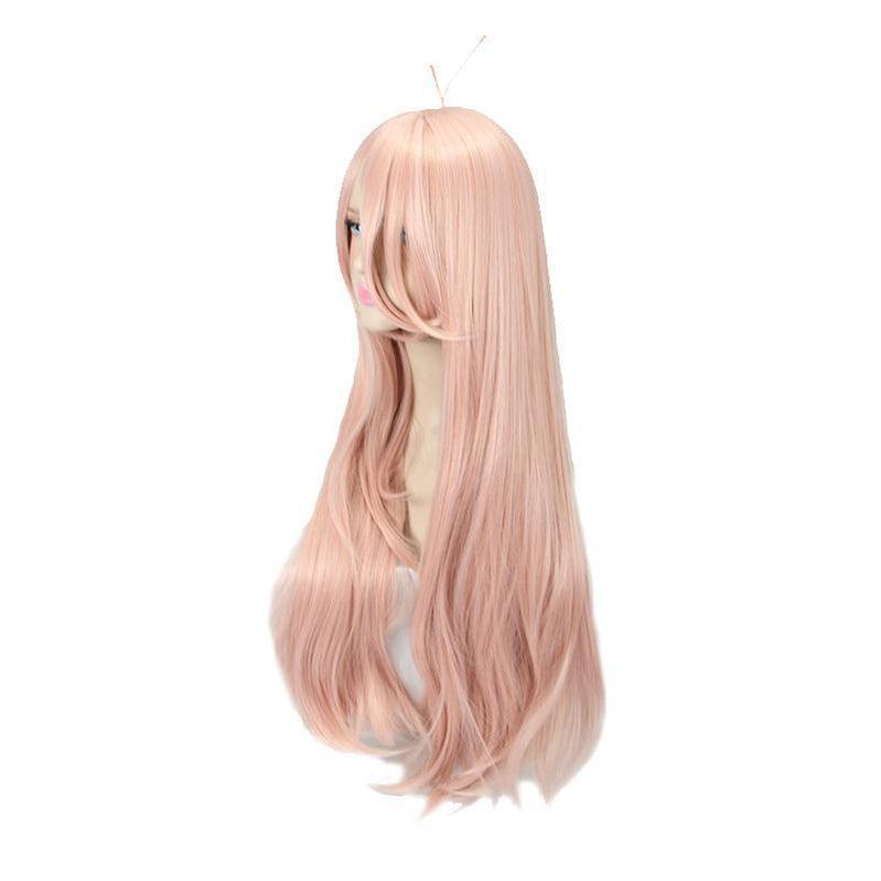 Anime Danganronpa V3: Killing Harmony Iruma Miu 80cm Long Straight Pink Cosplay Wigs