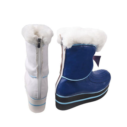 v hatsune miku magical mirai anime blue and white cosplay boots shoes