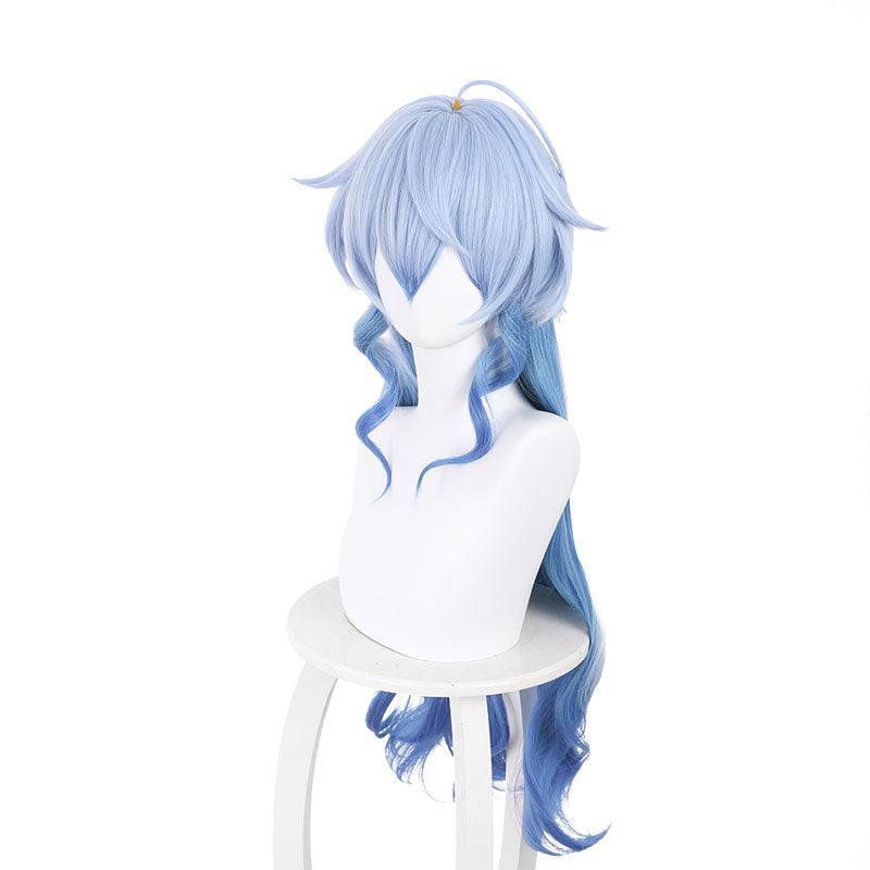 game genshin impact ganyu blue long cosplay wigs