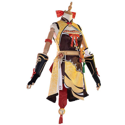 game genshin impact xiangling fullset cosplay costumes