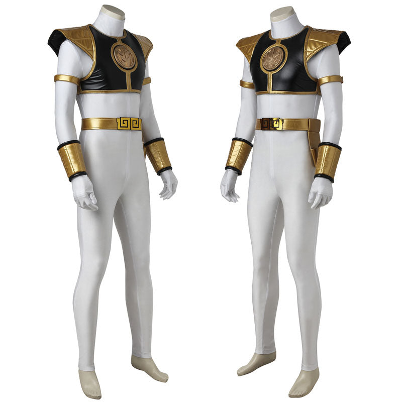mighty morphin power rangers tommy oliver white ranger cosplay costumes