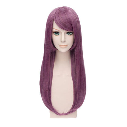 anime tokyo ghoul kamishiro rize long purple cosplay wigs