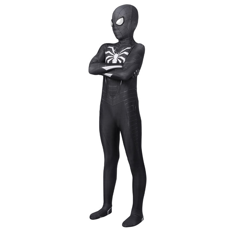 PS5 Miles Morales Spiderman Black Suit Spiderman Costume Adult