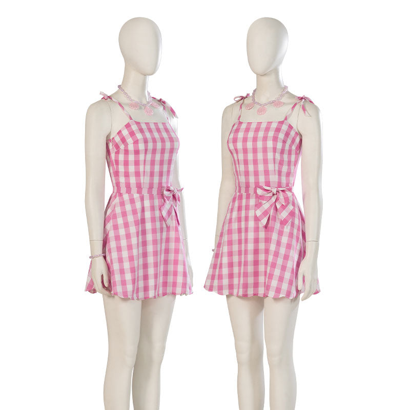 barbie movie 2023 barbie pink dress cosplay costumes 1