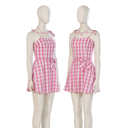 barbie movie 2023 barbie pink dress cosplay costumes 1