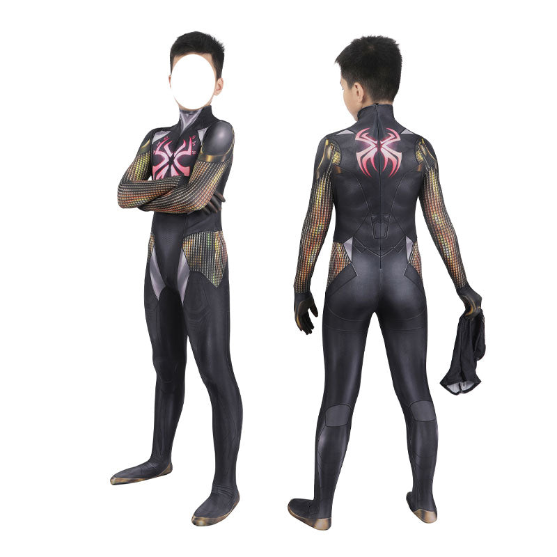 midnight suns spider man jumpsuit child cosplay costumes