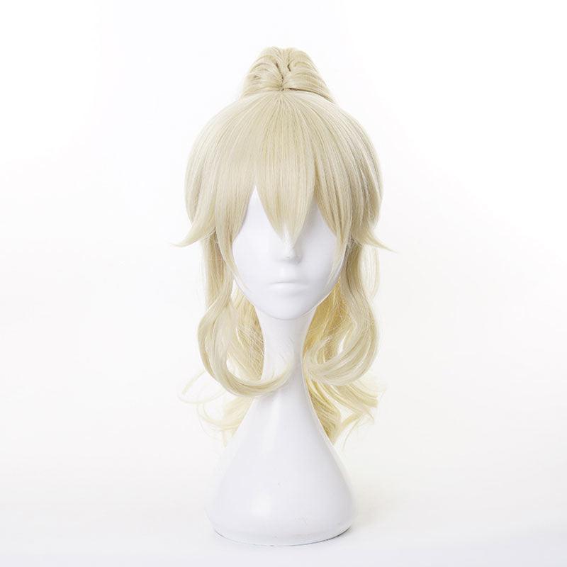 game genshin impact jean blonde ponytail cosplay wigs