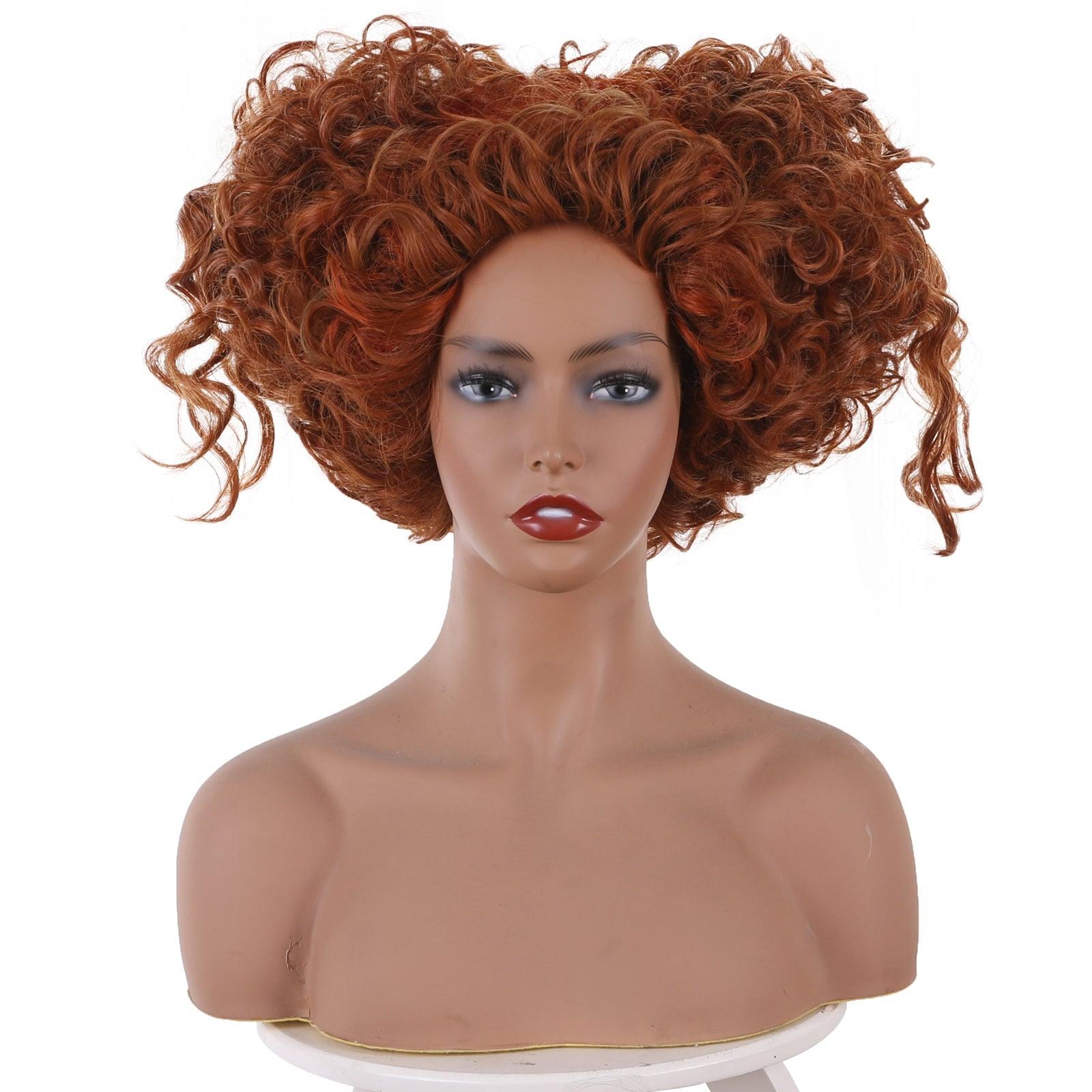 Hocus Pocus 2 Winifred Sanderson Heart-shaped Brown Movie cosplay Wig 405S - coscrew