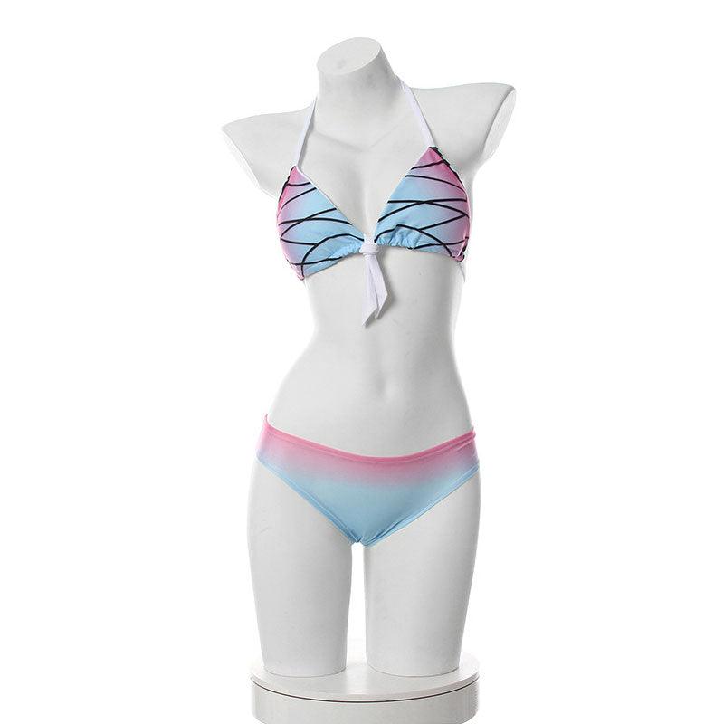 anime demon slayer kimetsu no yaiba kochou shinobu swimsuit cosplay costumes 3